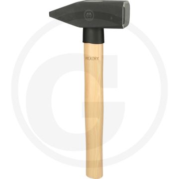 Ks tools schlosserhammer mit hickorystiel, 2000g - geschmiedete ausführung, induktiv gehärtete schlagflächenrandzonen