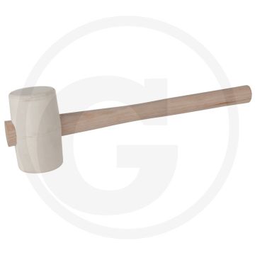 Ks tools ks tools gummihammer weiss, 735g - konisch hickory-einsteck-stiel