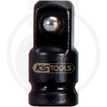 Ks tools 1/4" verloop-adapter, kracht, 1/4"f x 3/8"m - super chroom-molybdeenstaal