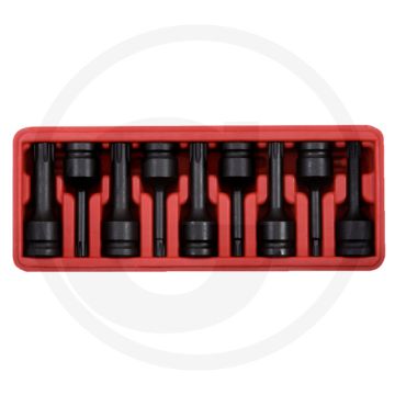 Ks tools 1/2" Bit-Steckschlüssel für ribe®-Schrauben, lang, 9-teilig, m5-m14 - Super Chrom-Molybdän-Stahl