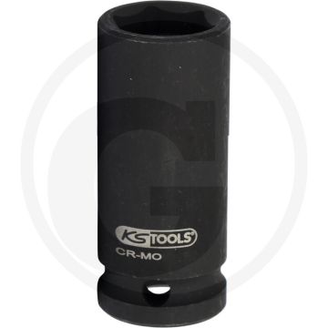 Ks tools 1.1/2" sechskant-kraft-stecknuss, lang, 65mm - chrom-molybdän stahl, 5350g