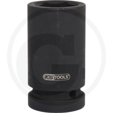 Ks tools 1" sechskant-kraft-stecknuss, lang, 29 mm - chrom-molybdän stahl, 6-kant, 600g