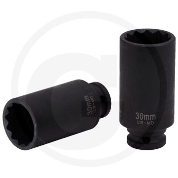 Ks tools 1/2" speciale-aandrijfas krachtdop, lang, 30 mm - voor gelenk- en kardanassen