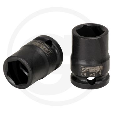 Ks tools 1/4" dopsleutel, kracht kort, 14 mm - 6-kant, din 3129/iso 2725-2