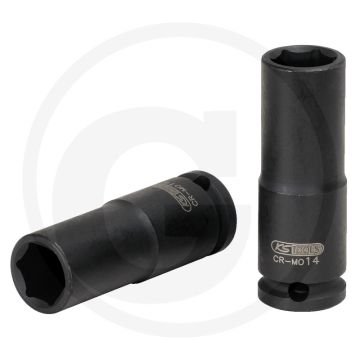 Ks tools 3/8" dopsleutel, zeskant, kracht, lang, 16 mm - extra diep