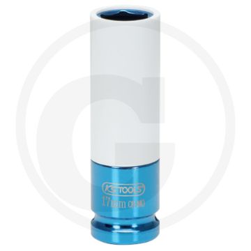 Ks tools 1/2" kracht-dop voor alu-velgen, lang, 22 mm - speciaal voor radmontage - 6-kant - lange uitvoering