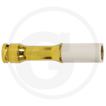 Ks tools 1/2" dopsleutel voor alu-velgen, extra lang, 19 mm - radmontage, kunststofomhuld