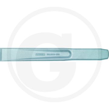 Ks tools koudbeitel, oval, 250 mm - vlak-ovale form, geharde slagkop