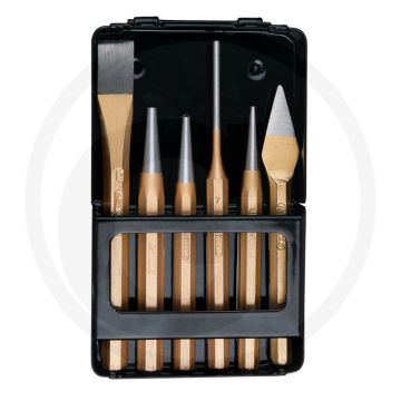 Ks tools combi-gereedschapset, 6-dlg, in plaatkla - gehard en gelakt - 6-kant - 740g