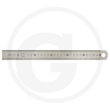 Ks tools halbflexibler stahlmaßstab, 300 mm - rostfrei, eg-genauigkeitsklasse ii
