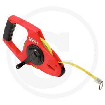 Ks tools rahmenbandmaß met gelbem stahlband, 30m - bandbreedte 13,0 mm, abs-kunststofbehuizing