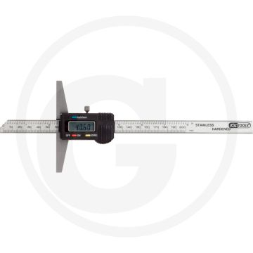 Ks tools digital-tiefenmessschieber 0-500mm, l=580 mm - din 862, lcd-anzeige, roestvrij staal