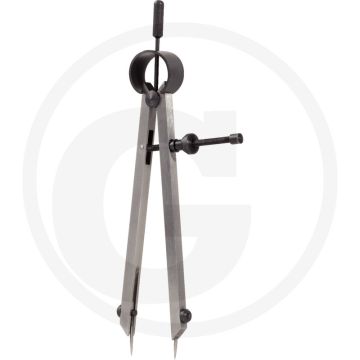 Ks tools präzisions-feder-spitzzirkel met auswechselbaren spitzen, 285 mm - gehärtete spitzen, spezial-werkzeugstahl