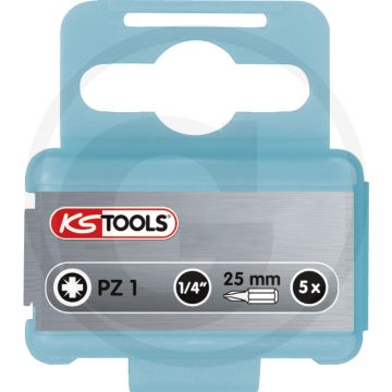 Ks tools 1/4" inoxplus® bit voor kreuzschlitz-schrauben pz3, 25mm, rvs, pz-profiel