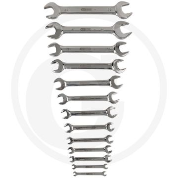 Ks tools edelstahl doppelmaulschlüssel-satz, 13-t. - 15° bekhoek