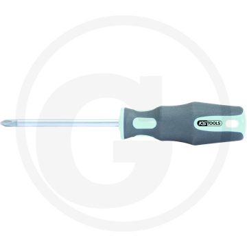 Ks tools edelstahl schraubendreher, phillips®, ph - rvs, 2-komponentengriff, gehärtete klinge