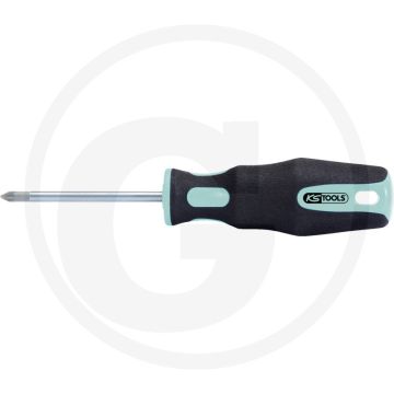Ks tools edelstahl schraubendreher, pozidriv®, pz - rvs, 2-komponentengriff, 180mm