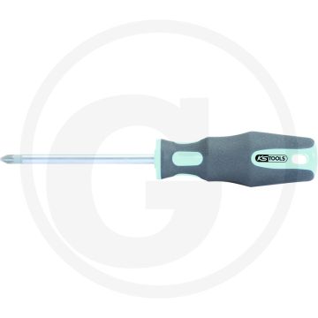Ks tools edelstahl schraubendreher, pozidriv®, pz - rvs, 2-komponentengriff, 165mm