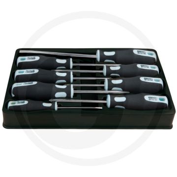 Ks tools edelstahl schraubendreher-satz 8-teilig - edelstahl, 2-komponentengriff, rostfrei