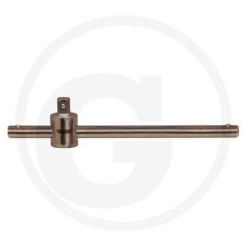 Ks tools 3/8"titanium+ schuifgreep +vergrendeling,180 mm - 100% antimagnetisch, roestvrij, extreem licht