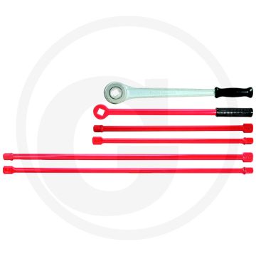 Ks tools 1.1/4" radiator-nippelsleutel, 800 mm - speciaal werkzeugstahl