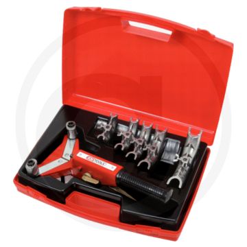 Ks tools eenhandsratel buigset 10-22mm, 7-delig - biegeradius 90°, aluminium biegeformen