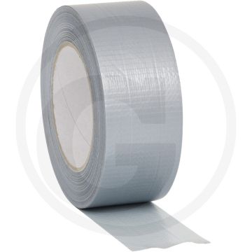 Ks tools textielplakband, zilver, 50 mm x 50 m, hittebestendig en waterafstotend