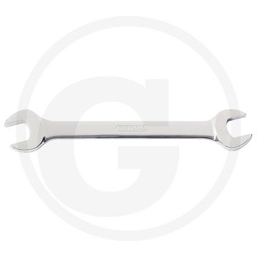 Ks tools chromeplus® dubbele steeksleutel, 14x15 mm - hoogglans verchroomd - 15° bekhoek