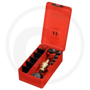 Ks tools wasserhahn freeset 3/8"-1", 6-teilig - einstellbarer fräsdruck - metallkoffer