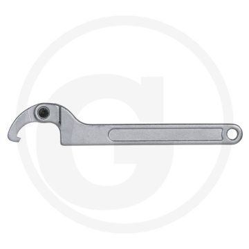 Ks tools Hakenschlüssel mit Gelenk und Aufhängeloch, 80-120 mm, Chrom-Vanadium-Stahl