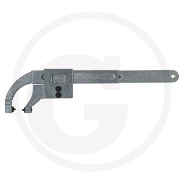 Ks tools haaksleutel +pen, scharnierend, 30-200 mm - stufenlos verstellbar, chrom vanadium