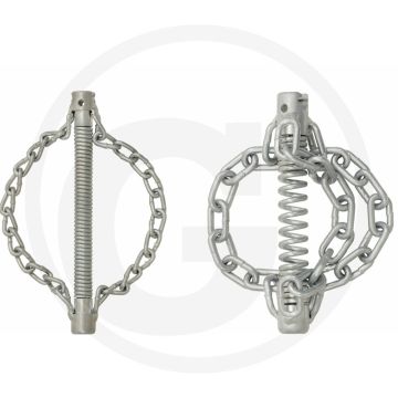 Ks tools kettingboorkop met gladdeketting, Ø 30mm, 3 ketten, spirale 16 mm - flexibele bauform, rohrschonende verunreinigungsabtragung