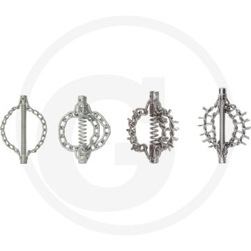 Ks tools kettingboorkop met gladdeketting, Ø 30mm, 2 ketten, spirale 16 mm - flexibele bauform, rohrschonende reiniging
