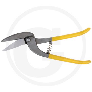Ks tools pelikaan doorloopschaar, rechts knippend - snijdt staalbleek tot 1,2 mm, edelstaal tot 0,7 mm
