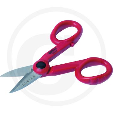 Ks tools universele werkplaatsschaar, 140 mm - robuuste kurzschere met edelstalen klingen