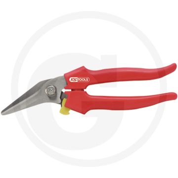 Ks tools universeelschaar, gebogen, 185 mm - zelfopenend, ergonomisch handvat, ideaal voor dichtingen