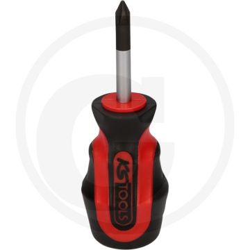 Ks tools ergotorqueplus schraubendreher, kurz, ph1 - rundes profil