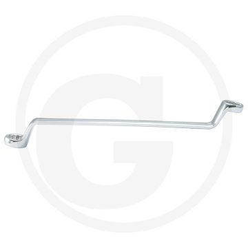Ks tools chromeplus® dubbele ringsleutel, gebogen, 12x13 mm - flanktraction-profil, dünnwandig, hochglanz verchromt