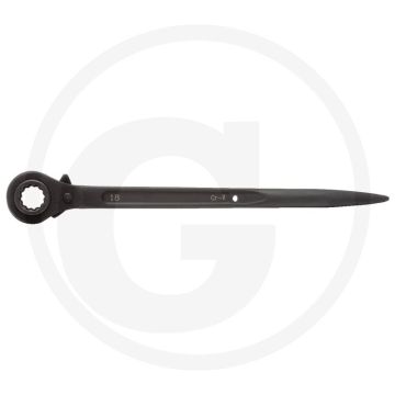 Ks tools werfpuntratel, omschakelbaar, 17x19 mm - flanktraction-profil, 32 zähne, stabil
