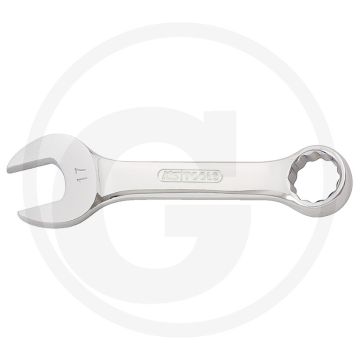 Ks tools chromeplus® ringsteeksleutel, extra kort, 19mm - flanktraction-profil, maulstellung 15° abgewinkelt