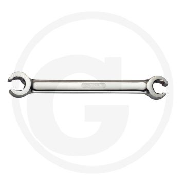 Ks tools chromeplus® open dubbele ringsleutel, gebogen, 3/8"x7/16" - 6-kant, din 3118, 15° maulstellung, 15° Öffnung