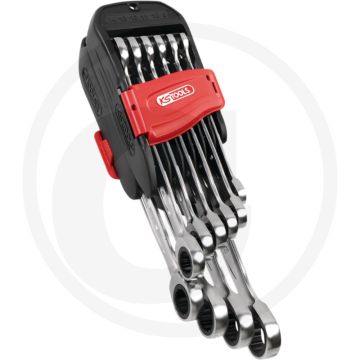 Ks tools gearplus ratschenringmaulschlüssel-satz, 10-tlg. - 72 zähne, abgewinkelt, satiniert