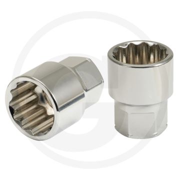 Ks tools gearplus® ring stop plug cap hollow, 8 mm - flanktraction-profil, chrom vanadium