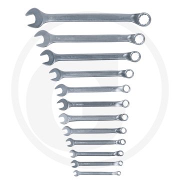 Ks tools classic Ringschlüsselsatz, 8-teilig, 8-22mm, 12-teilig, matt verchromt