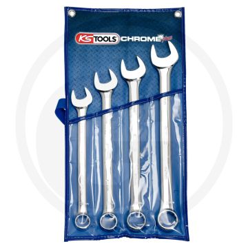 Ks tools chromeplus® jeu de clés à anneaux, courbées, 4 pièces, 24-32 mm - flanktraction-profil
