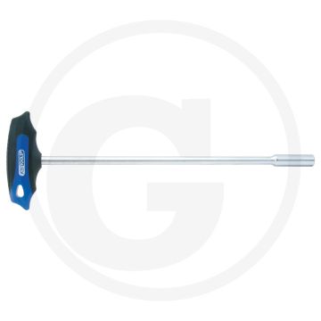 Ks tools ergotorqueplus® t-greep dopschroevendraaier, flexibel, extra lang, 8 mm - flanktraction-profiel