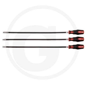Ks tools ergotorqueplus® flexibele dopschroevendraaier 5mm - flexibel, 6-kant, kunststofomhuld