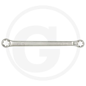 Ks tools classic tx-e dubbele ringsleutel, gebogen, e7xe11, 75° gekröpft, dunwandig, 15x24x155mm, 43g