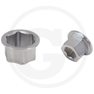 Ks tools 6-kant-einsatz 11/16" - gewicht 20g, chrom vanadium stahl, zollmaße, sw 19mm