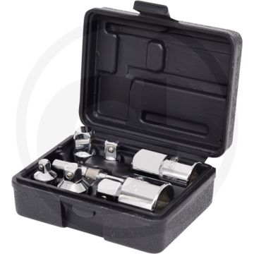 Ks tools 1/4"+3/8"+1/2"+3/4" chromeplus vergrößerungs- und - dopsleutelset - chrom vanadium